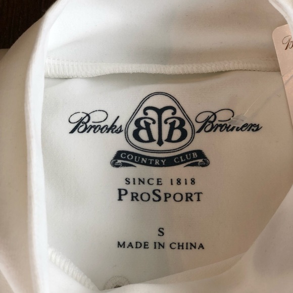 Brooks Brothers ProSport white mock turtleneck - Picture 2 of 6